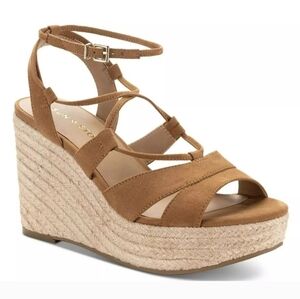 Sun + Stone Womens TIINSLEY Ankle strap Strappy Wedge Sandals NEW!